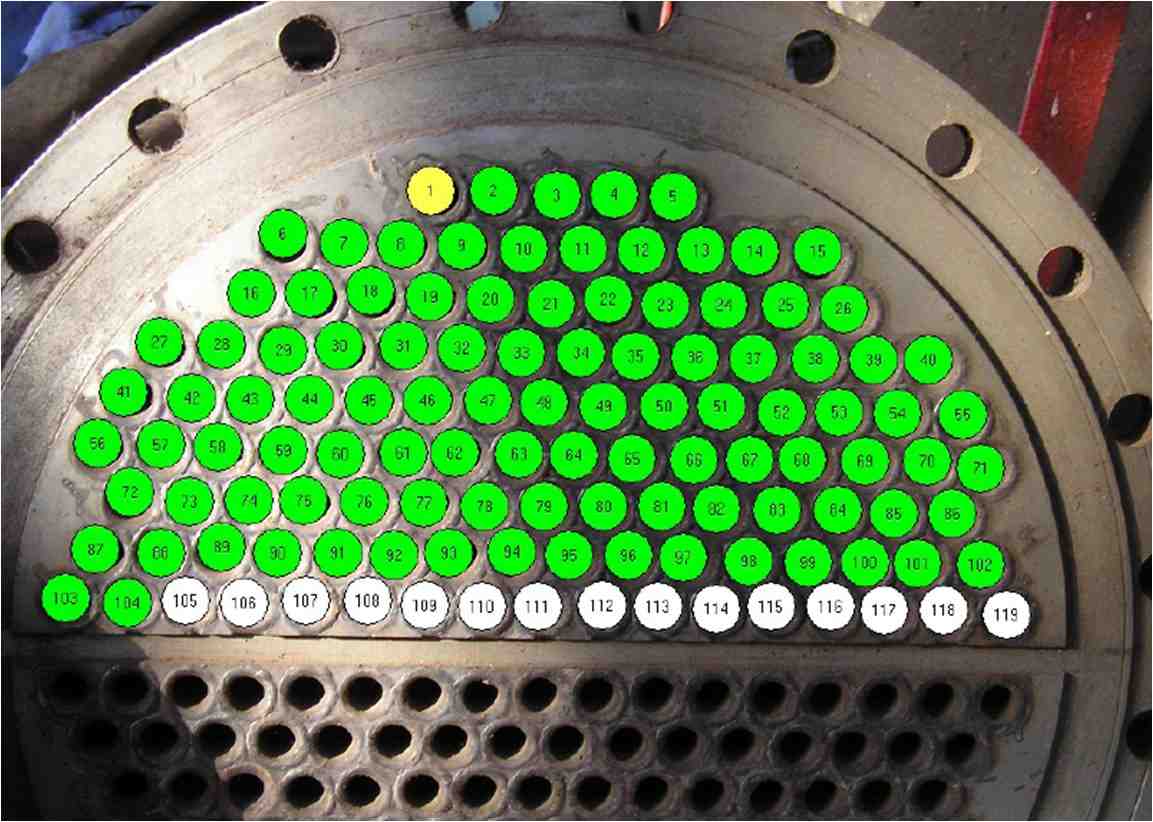 Диагностика трубного пучка кожухотрубного теплообменника